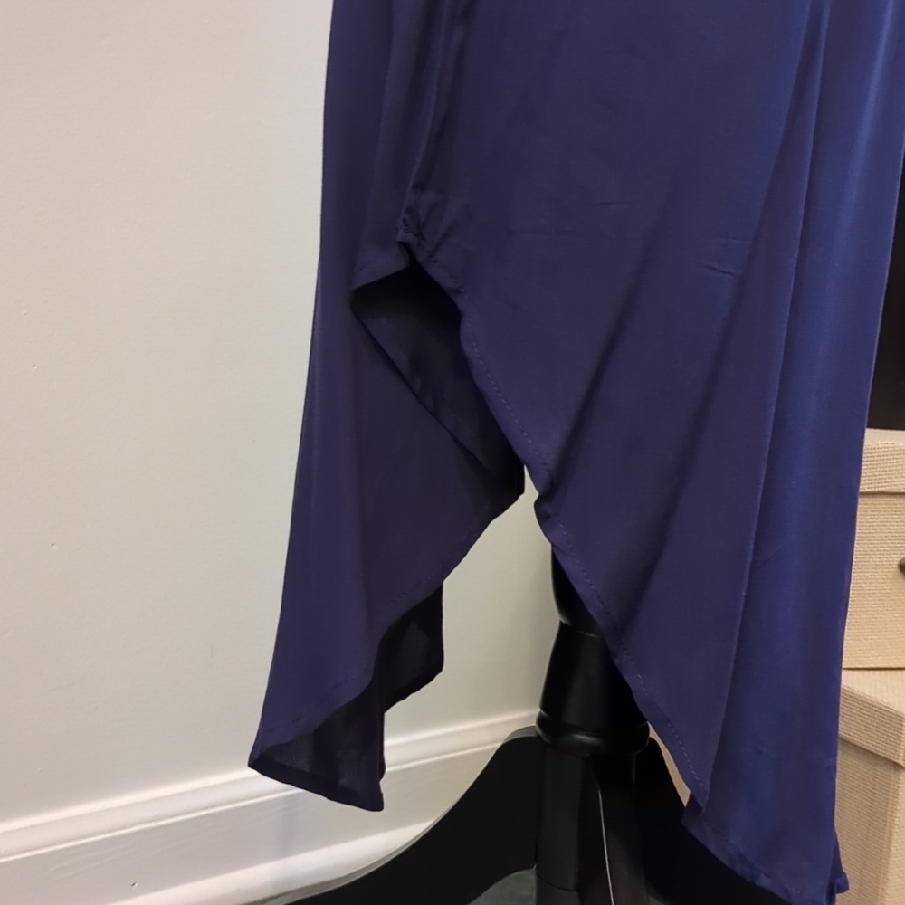 NWT - Blue Women's Cami Maxi Dress Sleeveless V Neck Solid Dress - Picture 7 of 13